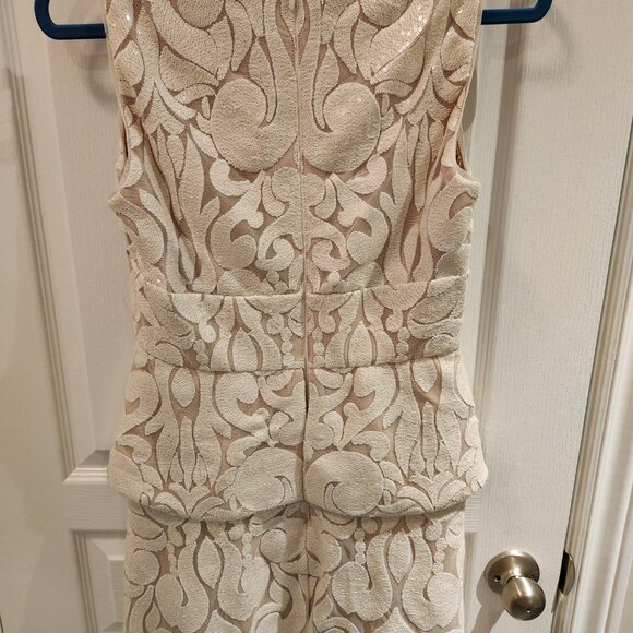 BCBG MAX Azaria Shimmery Cream Sequin Dress - Picture 7 of 7
